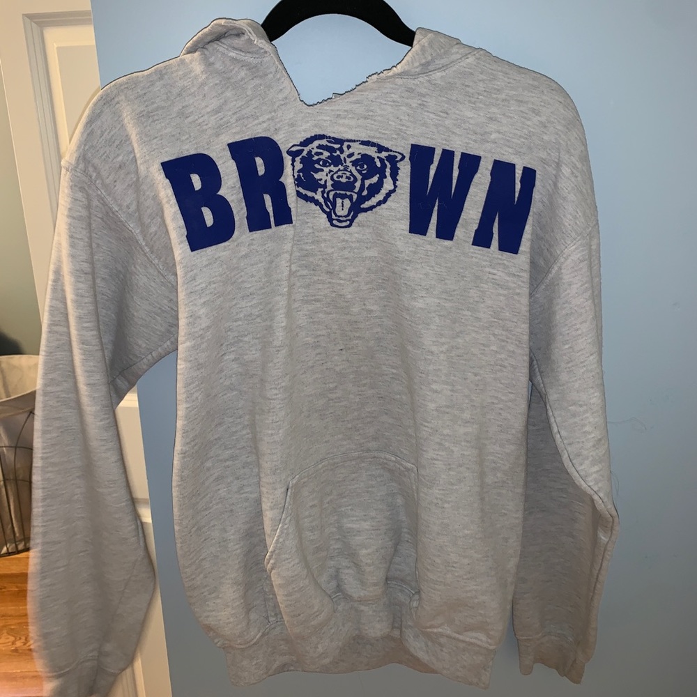 brown hoodie
